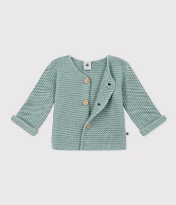 ガーター編み ニットカーディガン | PETIT BATEAU(Baby&Kids)/プチバトー | 三越伊勢丹オンラインストア・通販【公式】