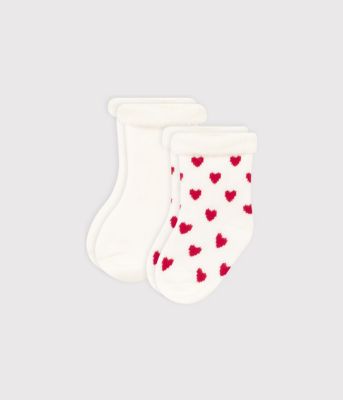 ＜PETIT BATEAU (Baby&Kids)＞パイルソックス２枚組