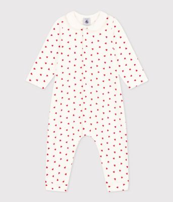 ＜PETIT BATEAU (Baby&Kids)＞プリント　前開きロンパース