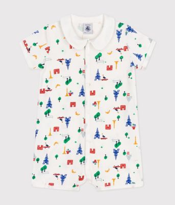 ＜PETIT BATEAU (Baby&Kids)＞プリントショートロンパース