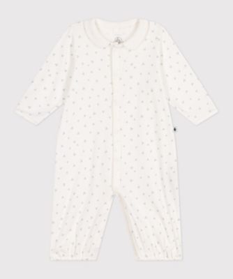 ハートプリント足なしロンパース A00E901 | PETIT BATEAU