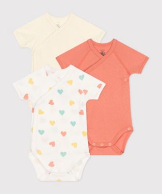 PETIT BATEAU (Baby&Kids)/プチバトー 半袖あわせボディ３枚組　Ａ０ＤＪＯ００
