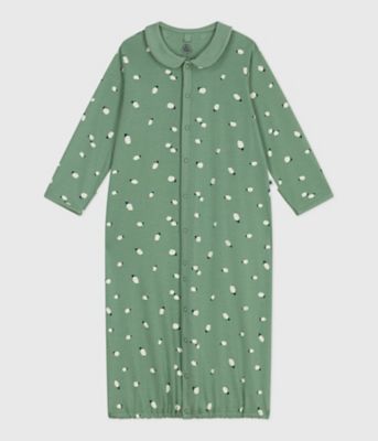 PETIT BATEAU (Baby & Kids)/プチバトー 2ウェイロンパース A0DWE01460 ライトグリーン/マルチカラー ベビー用ロンパース・カバーオール【三越伊勢丹/公式】
