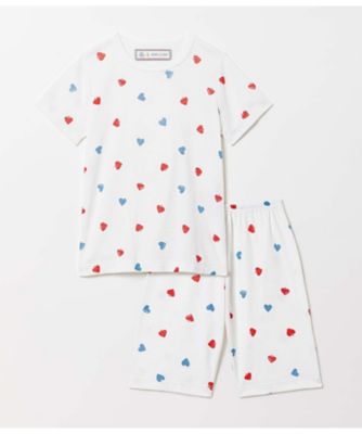 W＆Sプリント半袖パジャマ A0EUS01 | PETIT BATEAU