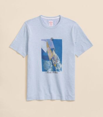Brooks Brothers/ブルックス ブラザーズ コットン　カタロググラフィック　セイルボート　Ｔシャツ　１００２１７６２３