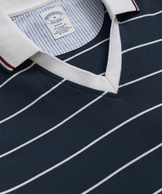 スーピマコットン　ＧＦロゴ　サッカーストライプ　ジョニーカラーポロシャツ　Ｓｌｉｍ　Ｆｉｔ　１００２１７６６８