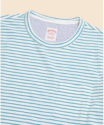 コットンジャージー　スラブ　ＧＦロゴ　ストライプ　Ｔシャツ　１００２１７６７９