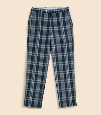 Brooks Brothers/ブルックス ブラザーズ コットン マドラス プレーンフロントパンツ Regular 100217765