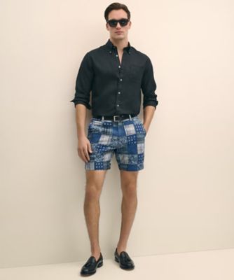 Brooks Brothers インド製 パッチワーク マドラス W36 L30