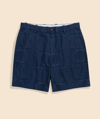＜Brooks Brothers＞コットン　ペイズリー　プレーンフロント　７ｉｎショーツ　１００２１７８１５