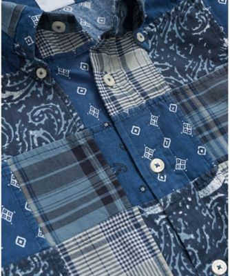 コットン　マドラスパッチワーク　スポーツシャツ　Ｒｅｇｕｌａｒ　Ｆｉｔ　１００２１７８９９