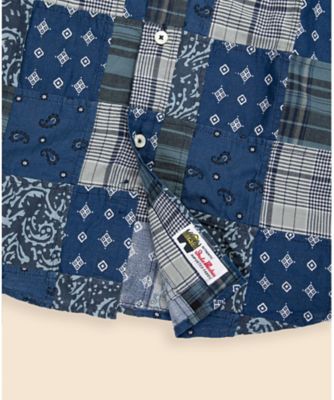 コットン　マドラスパッチワーク　スポーツシャツ　Ｒｅｇｕｌａｒ　Ｆｉｔ　１００２１７８９９