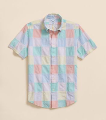 Brooks Brothers/ブルックス ブラザーズ コットン　マドラスパッチワーク　キャンディストライプ　スポーツシャツ　Ｒｅｇｕｌａｒ　Ｆｉｔ　１００２１７９００