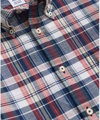 コットン　マドラスチェック　スポーツシャツ　Ｒｅｇｕｌａｒ　Ｆｉｔ　１００２１７９１１