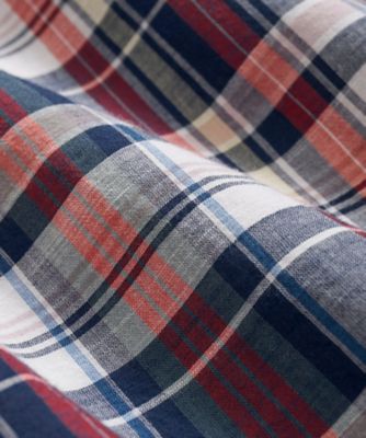 コットン　マドラスチェック　スポーツシャツ　Ｒｅｇｕｌａｒ　Ｆｉｔ　１００２１７９１１