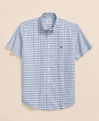 Brooks Brothers/ブルックス ブラザーズ ストレッチオックスフォード GFロゴ ショートスリーブ スポーツシャツ Regular Fit 100217987