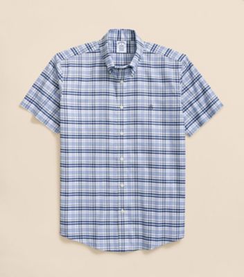 Brooks Brothers/ブルックス ブラザーズ ストレッチオックスフォード GFロゴ ショートスリーブ スポーツシャツ Regular Fit 100217989