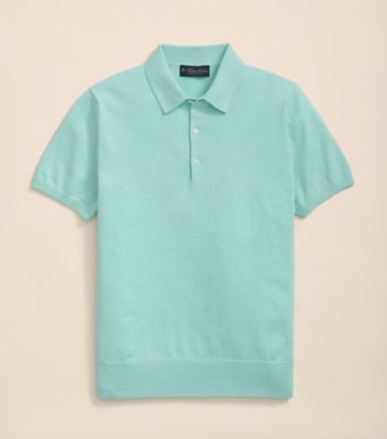 ＜Brooks Brothers＞スーピマコットン　ショートスリーブ　ポロセーター　１００２１８６７２