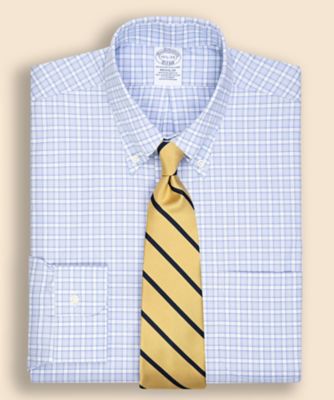 ＜Brooks Brothers＞スーピマコットンストレッチ　ブロードクロス　チェック　ドレスシャツ　Ｒｅｇｕｌａｒ　Ｆｉｔ　１００２１８７０６
