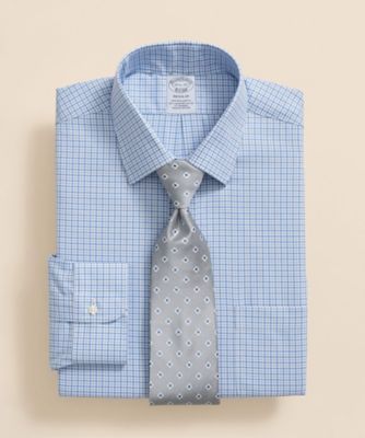 ＜Brooks Brothers＞スーピマコットンストレッチ　ロイヤルオックスフォード　チェック　ドレスシャツ　Ｒｅｇｕｌａｒ　Ｆｉｔ　１００２１８７３２