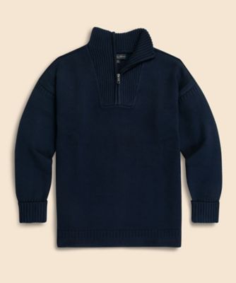 ＜Brooks Brothers＞コットンブレンド　セーリング　ハーフジップセーター　１００２１８８４７