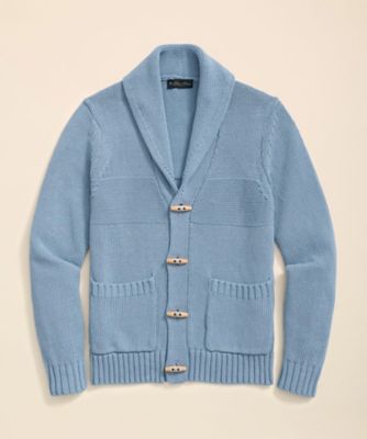 ＜Brooks Brothers＞コットン　ショールカラー　トグルカーディガン　１００２１８８５７