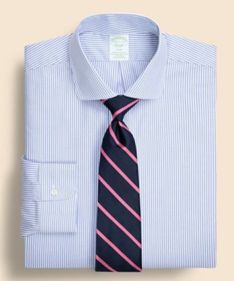 ＜Brooks Brothers＞スーピマコットンストレッチ　ロイヤルオックスフォード　ストライプ　ドレスシャツ　Ｓｌｉｍ　Ｆｉｔ　１００２２０３１２