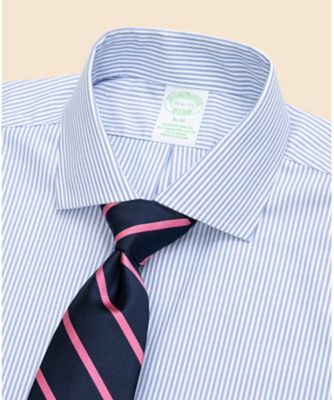 スーピマコットンストレッチ　ロイヤルオックスフォード　ストライプ　ドレスシャツ　Ｓｌｉｍ　Ｆｉｔ　１００２２０３１２