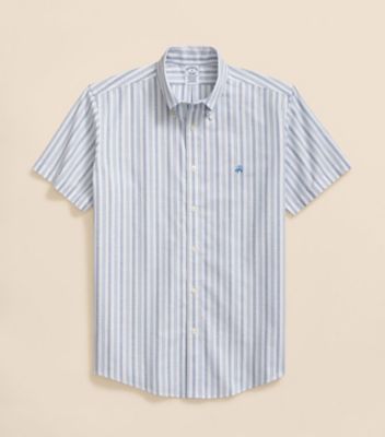 Brooks Brothers/ブルックス ブラザーズ ストレッチオックスフォード GFロゴ ショートスリーブ スポーツシャツ Regular Fit 100220835