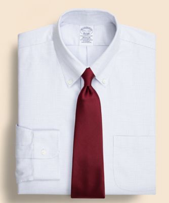 ＜Brooks Brothers＞スーピマコットンストレッチ　ドビー　ドレスシャツ　Ｒｅｇｕｌａｒ　Ｆｉｔ　１００２２３９７１