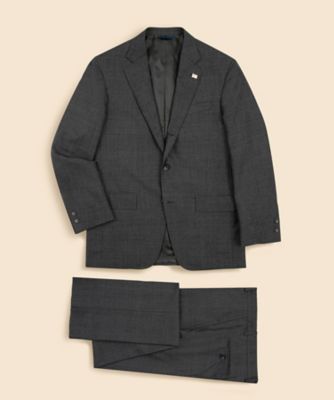 ウール　グレンプラッド　段返り３釦サックスーツ　Ｔｒａｄｉｔｉｏｎａｌ　Ｍａｄｅ　ｉｎ　ＵＳＡ　１００２２４０２１