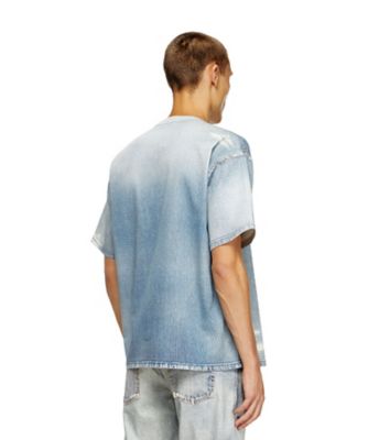 gato♡*theory luxe 定価3.5万 デニムシャツ 40 デニムTシャツ A19154068RX | DIESEL (Men)/ディーゼル