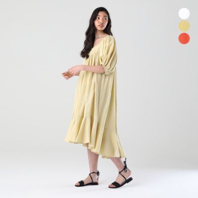リネンコットン スクエアネックワンピース 三越伊勢丹オンラインストア 公式