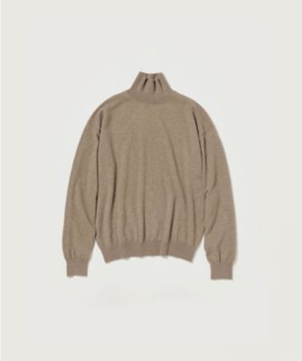 ＜AURALEE (Men)＞ニット　ＣＡＳＨＭＥＲＥ　ＫＮＩＴ　ＴＵＲＴＬＥ　Ａ２３ＡＴ０４ＢＣ