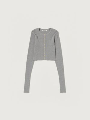 ＳＵＰＥＲ ＦＩＮＥ ＷＯＯＬ ＨＩＧＨ ＧＡＵＧＥ ＲＩＢ ＫＮＩＴ ＳＨＯＲＴ ＣＡＲＤＩＧＡＮ | AURALEE (Women)/オーラリー  | 三越伊勢丹オンラインストア・通販【公式】