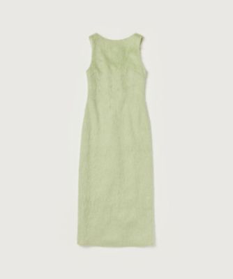 Auralee Brushed Mohair Shaggy Coat in Khaki Curated at Jake