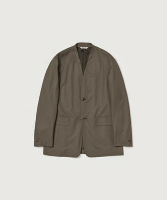 ＜AURALEE (Women)＞ＳＵＰＥＲ　ＦＩＮＥ　ＴＲＯＰＩＣＡＬ　ＷＯＯＬ　ＮＯ　ＣＯＬＬＡＲ　ＪＡＣＫＥＴ