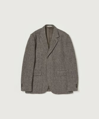 ＜AURALEE (Women)＞ＬＡＭＡ　ＳＨＥＴＬＡＮＤ　ＷＯＯＬ　ＴＷＥＥＤ　ＯＶＥＲ　ＪＡＣＫＥＴ