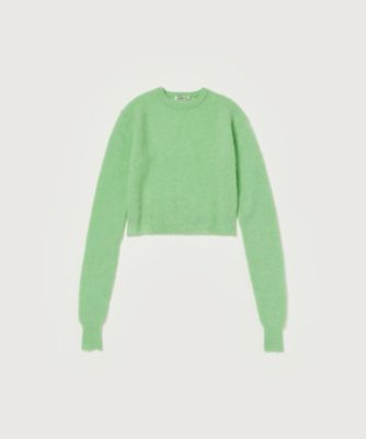 ＜AURALEE (Women)＞ＢＡＢＹ　ＳＵＲＩ　ＡＬＰＡＣＡ　ＳＨＥＥＲ　ＫＮＩＴ　Ｐ／Ｏ　Ａ２４ＡＰ０３ＡＫ