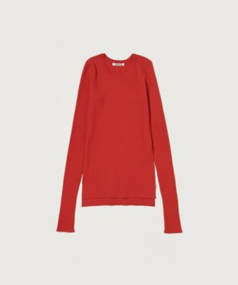 ＜AURALEE (Women)＞ＳＵＰＥＲ　ＦＩＮＥ　ＷＯＯＬ　ＨＩＧＨ　ＧＡＵＧＥ　ＲＩＢ　ＫＮＩＴ　Ｐ／Ｏ　Ａ２４ＡＰ０４ＨＷ