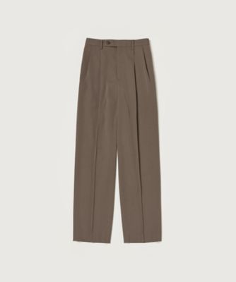 AURALEE (Women)/オーラリー Light Wool Max Gabardine SLACKS Top Brown 0 ウール100% レディース パンツ・ズボン