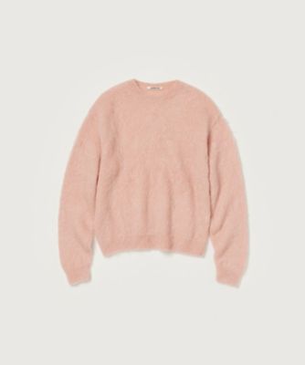 ＜AURALEE (Women)＞ＢＲＵＳＨＥＤ　ＳＵＰＥＲ　ＫＩＤ　ＭＯＨＡＩＲ　ＫＮＩＴ　Ｐ／Ｏ　Ａ２４ＡＰ０５ＫＭ　