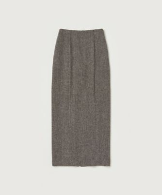 ＜AURALEE (Women)＞ＬＡＭＡ　ＳＨＥＴＬＡＮＤ　ＷＯＯＬ　ＴＷＥＥＤ　ＳＫＩＲＴ　Ａ２４ＡＳ０７ＬＳ