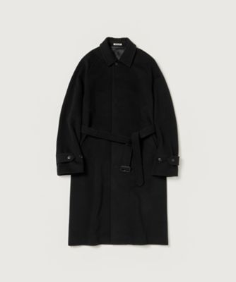 【送料無料】AURALEE (Men)/オーラリー コート SUPER FINE WOOL MOSSER SOUTIEN COLLAR COAT A25AC01WM BLACK コート・ジャケット【三越伊勢丹/公式】