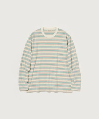 AURALEE (Men)/オーラリー カットソー　ＧＲＡＤＩＥＮＴ　ＳＴＲＩＰＥ　ＪＥＲＳＥＹ　Ｌ／Ｓ　ＴＥＥ　Ａ２５ＡＰ０１ＧＪ