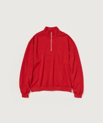 スウェット LIGHT WOOL SWEAT HALF ZIP P