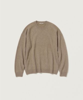 AURALEE (Men)/オーラリー ニット BABY CASHMERE KNIT P/O A25AP02BC NATURAL BROWN トップス【三越伊勢丹/公式】