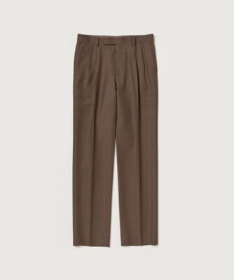 パンツ AULAREE 21AW BLUEFACED WOOL SLACKS パンツ BLUEFACED WOOL TWOーTUCK