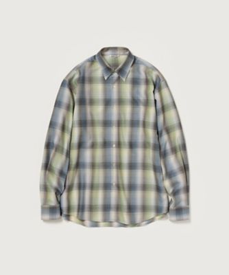 ＜AURALEE (Men)＞シャツ　＊ＳＵＰＥＲ　ＬＩＧＨＴ　ＷＯＯＬ　ＣＨＥＣＫ　ＳＨＩＲＴ　Ａ２５ＡＳ０１ＬＣ