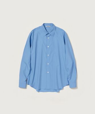 AURALEE (Men)/オーラリー シャツ　＊ＷＡＳＨＥＤ　ＦＩＮＸ　ＴＷＩＬＬ　ＳＨＩＲＴ　Ａ２５ＡＳ０１ＴＮ